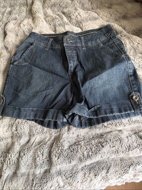 Sonoma Dark Blue Denim Roll-Hem Women's Shorts